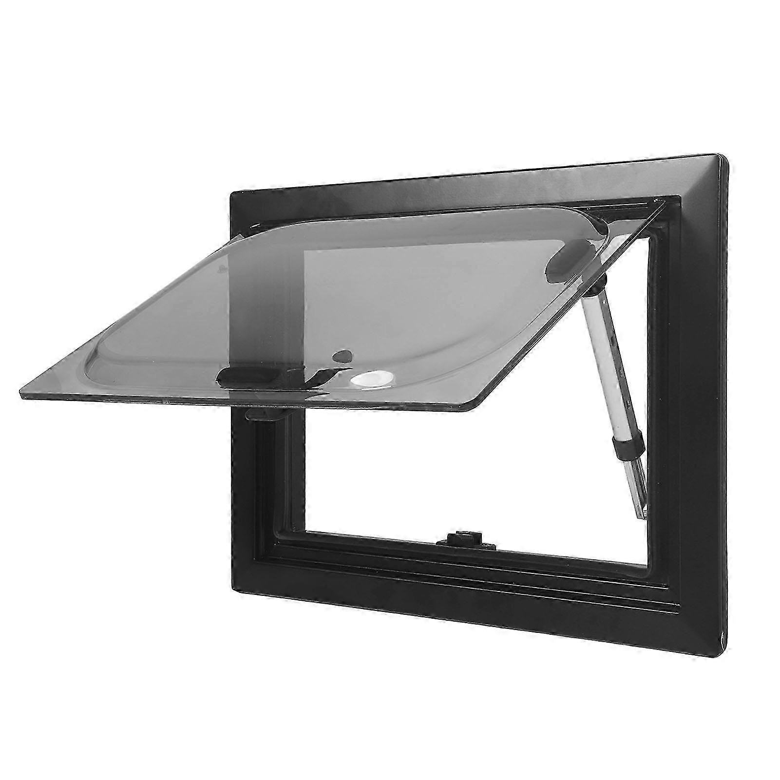 16x12" RV Window with UV Proof Screen & Push Out, Double Sunshade for Camper Trailer