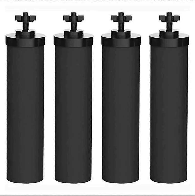 Water Filter Replacement Charcoal Compatible With Gravity Filter System 4 Pack Black Purification Elements