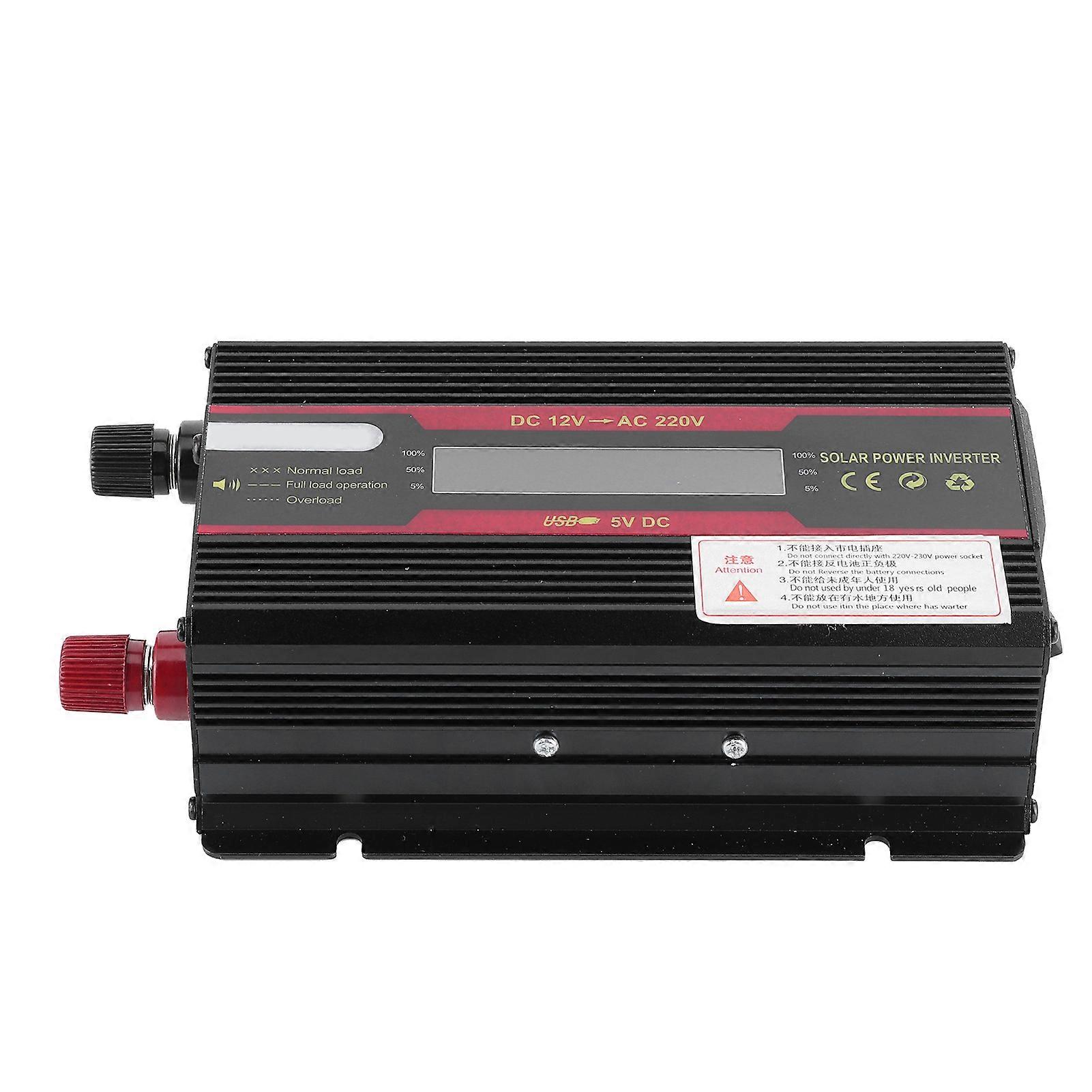 DC 12V to AC Car Inverter 3000W Peak Power LCD Display Modified Sine Waves Converter