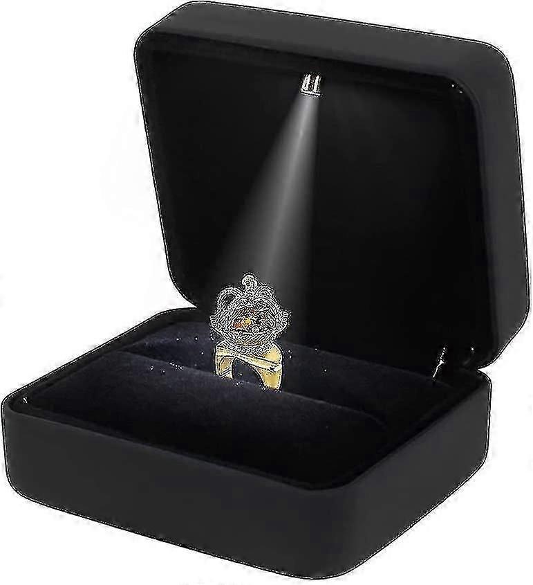 Engagement Ring Led Light Ring Box Jewelry Gift Box