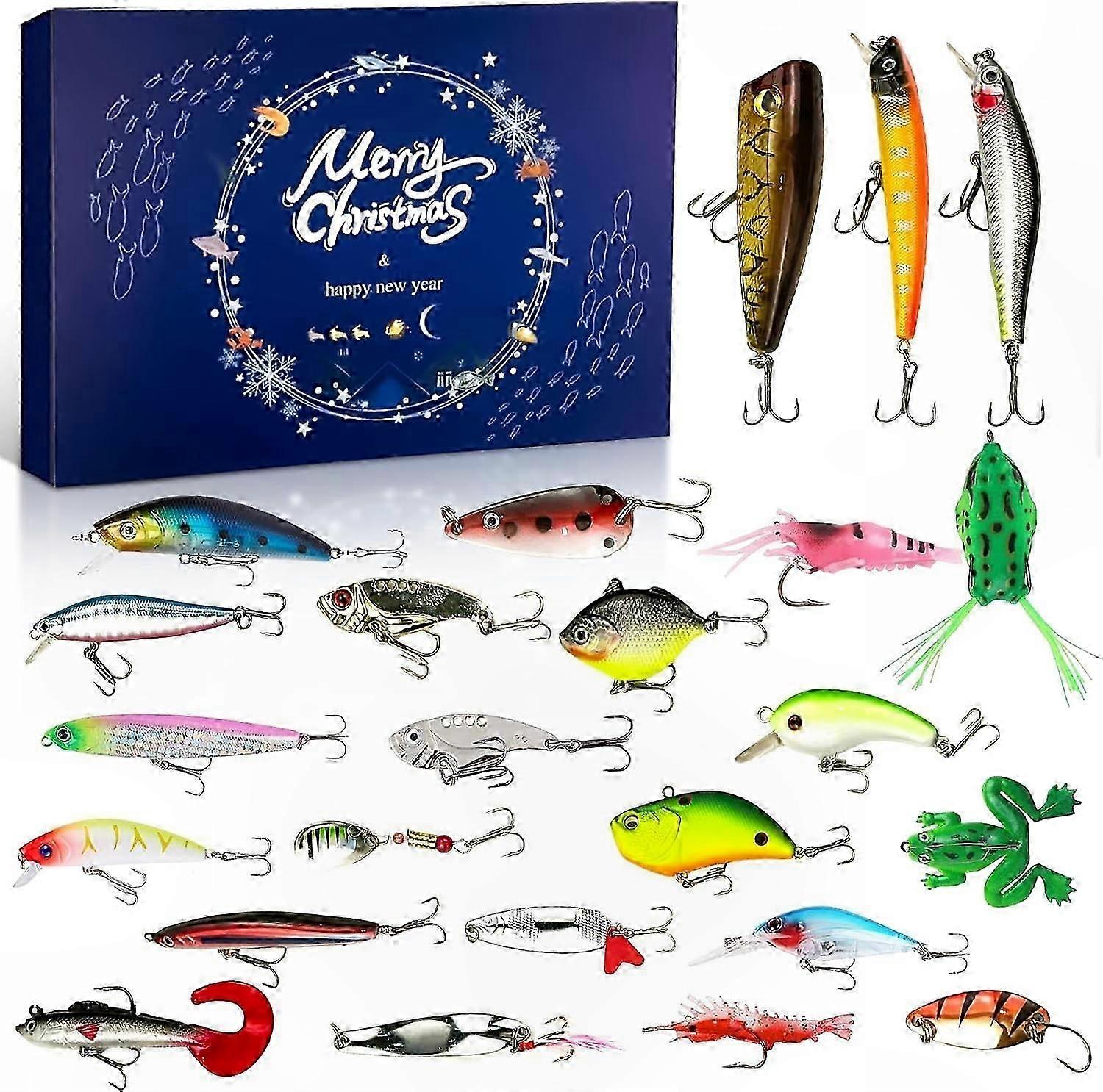 2025 Fishing Calendar: 24-Day Countdown with Lures