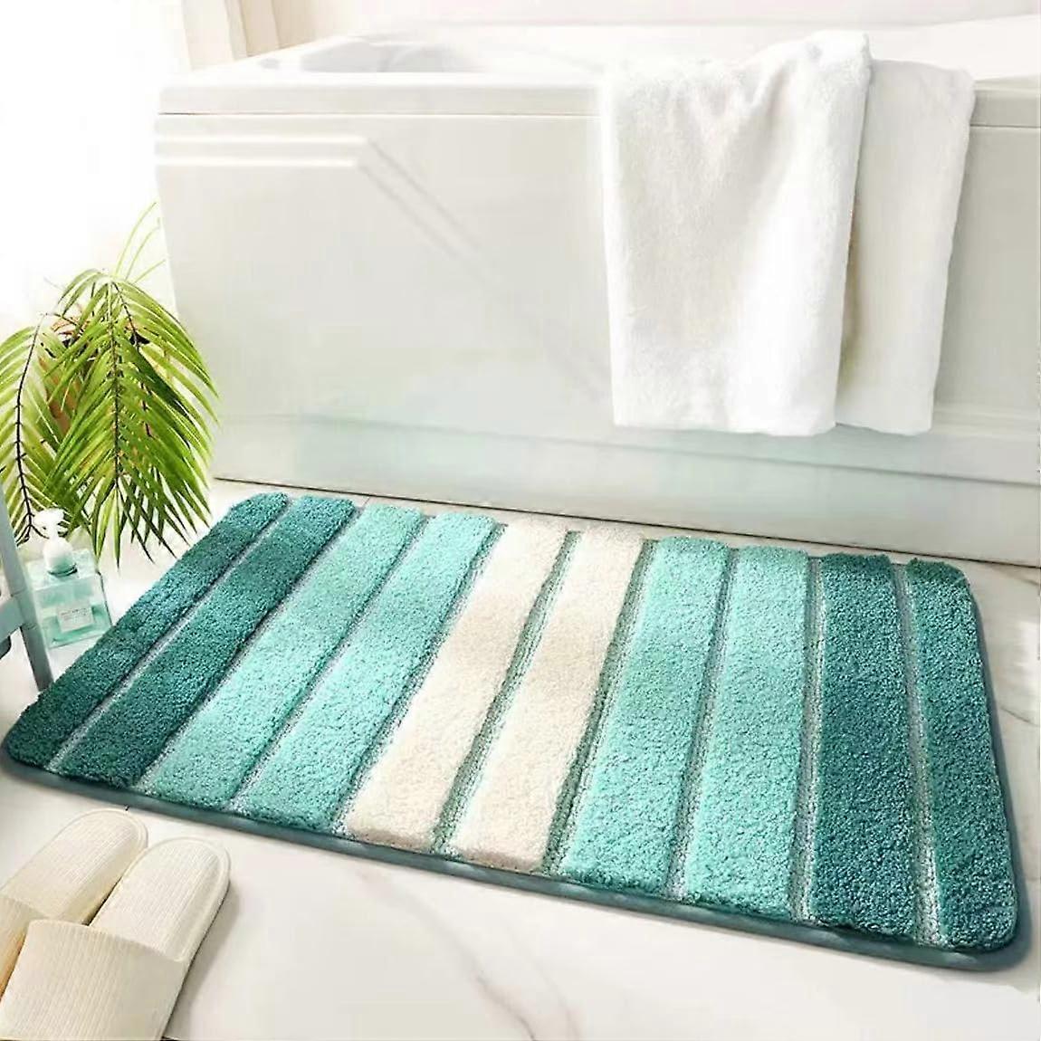 Bath Mat NonSlip Thick Shower Mat Green 80x120 Cm
