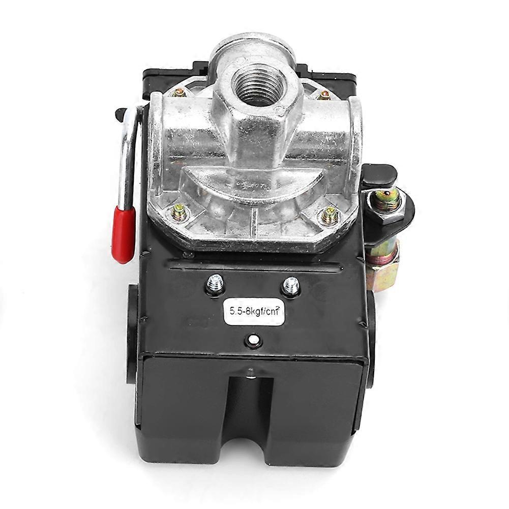 4 Hole Automatic Pressure Switch Control Valve G1/4" 75~120psi 220V for Air Compressor