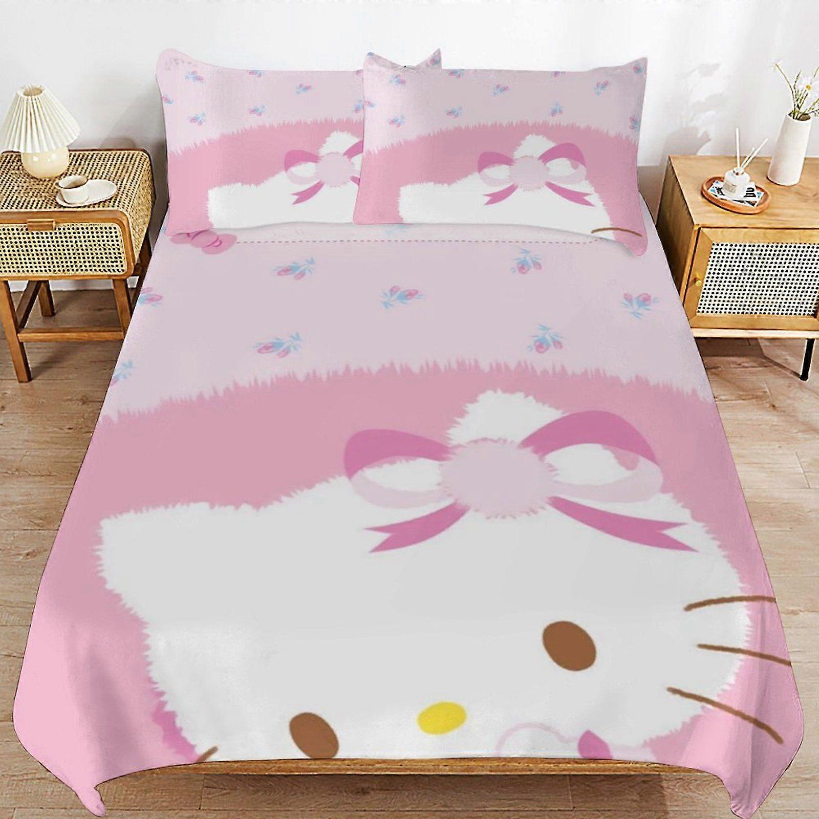 u642 Hello Kitty Daily Comfort Soft Durable Zipper Structure Comfortable Fabric Duvet Cover Sets Sleeping Essentials n642