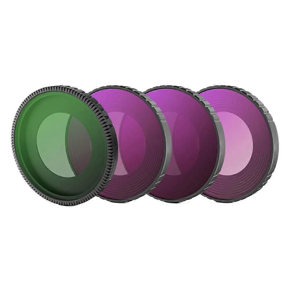 4-Piece Multi-Coated HD Optical Glass Filter Set Camera Lens Protection