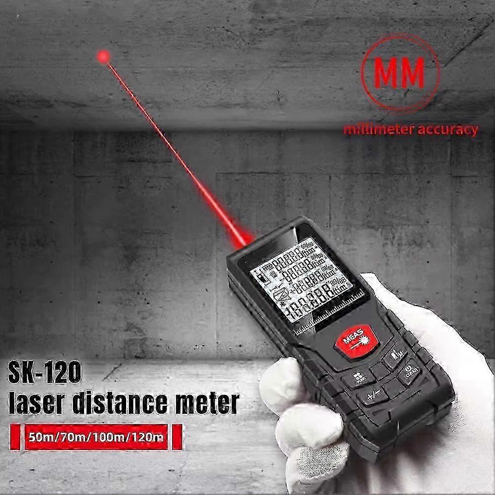 Laser Distance Meter Measurer Rangefinder Digital Tool 50M/70M/100M/120M