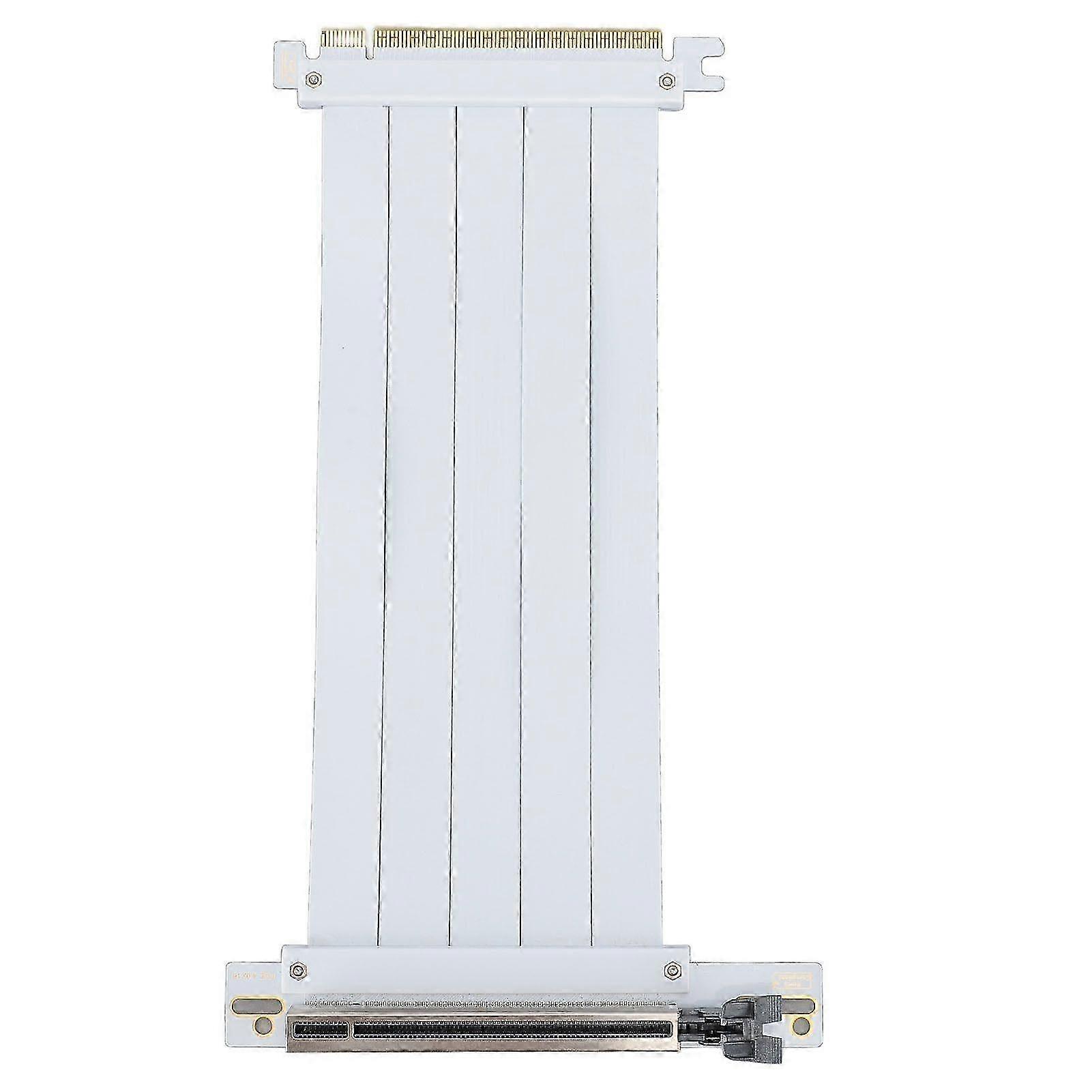 PCIe 4.0 X16 Extension Cable 90 Degree High Speed Flexible Graphics Card Extender Cable for RTX4090 RX8900 GPU 60cm/23.62inHwy