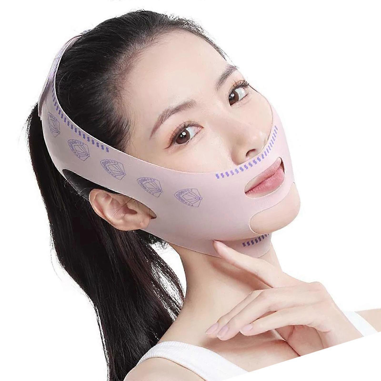 Breathable Double Strap Face Mask Enhances Face Contouring And Reduces Forehead Creases During Sleep  Vface strap and for