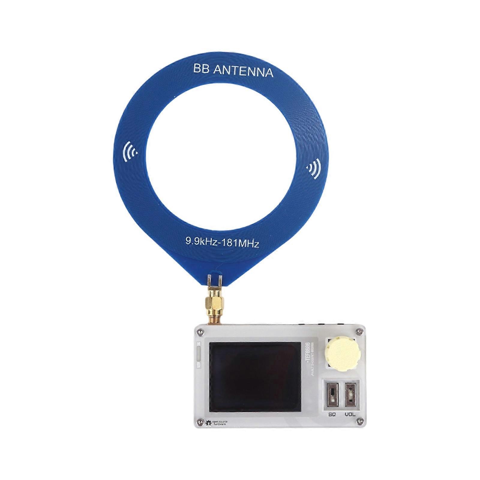 Portable Upgraded Mini TEF6686 DSP Radio Full Band Radio FM/MW Radio Receiver 2inch IPS Screen Accessories Multicolor