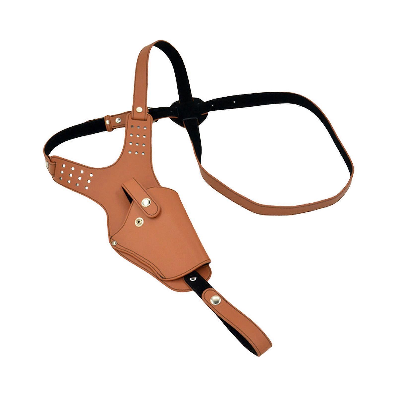 Adjustable Shoulder Strap Underarm For Multiple Models 17 19 P226 P320 Concealed Carry Design PU 210g  Brown