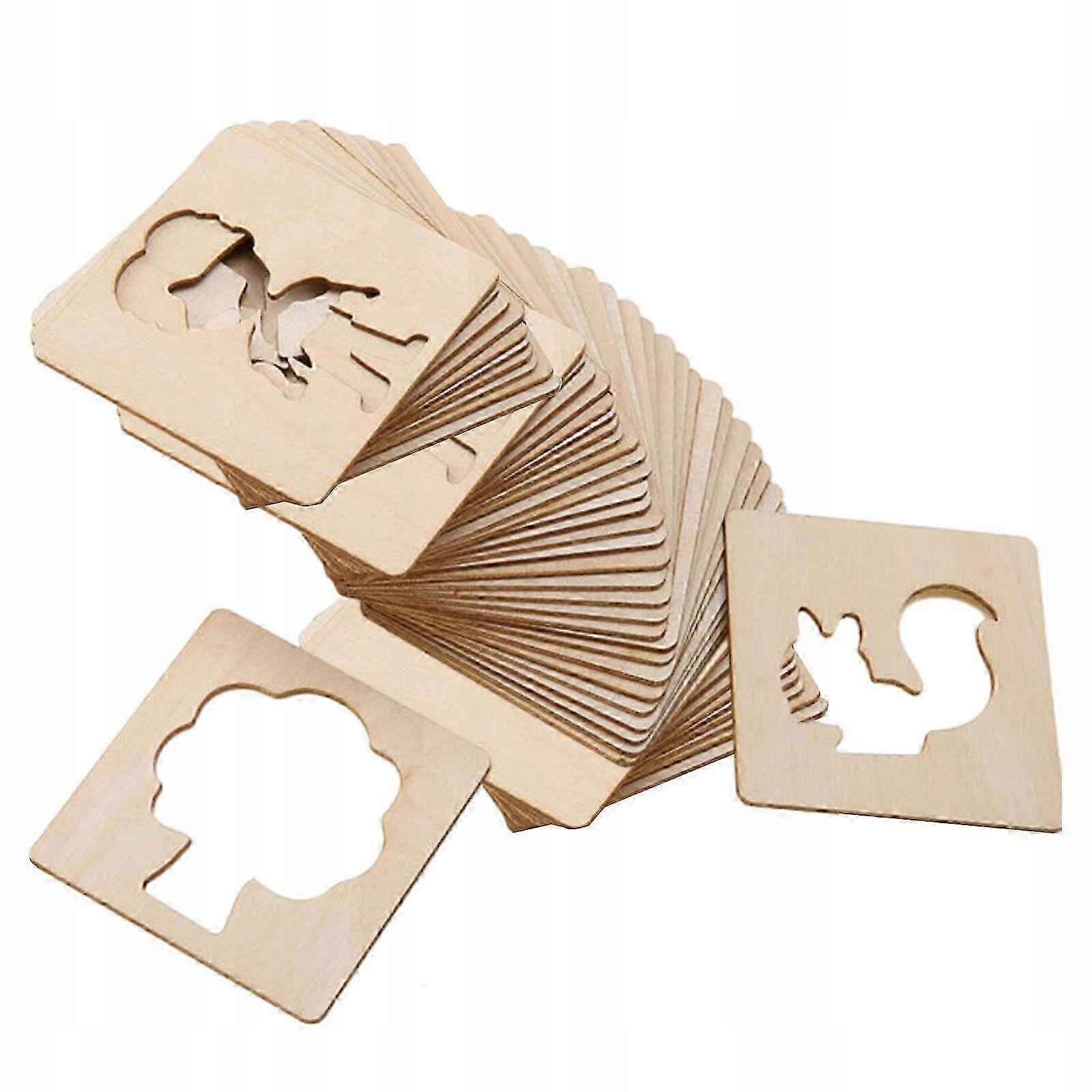 Drawing Stencils For Children. Self-painting Stencils For A Notebook In The Classroom, 50 Pcs