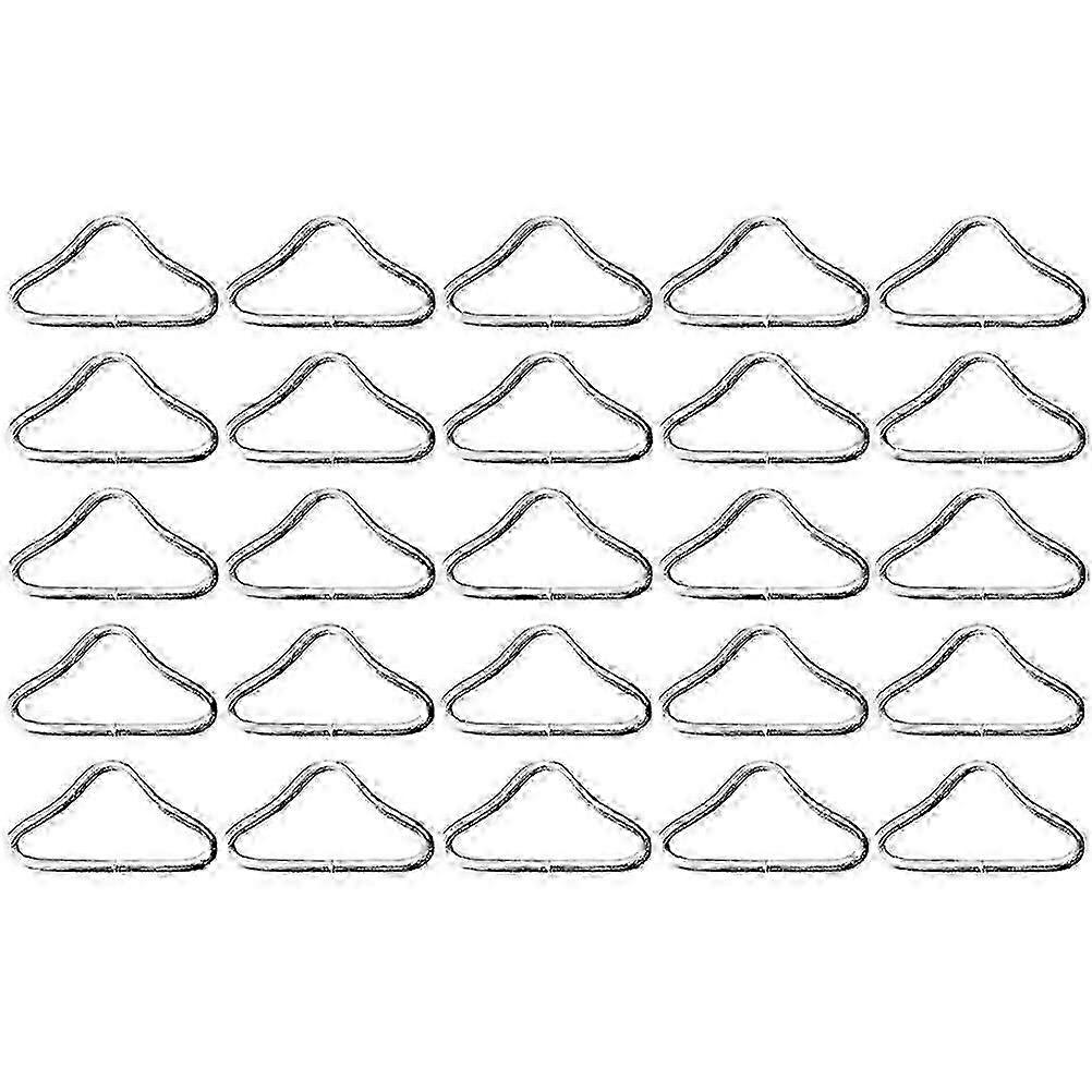 30pcs Trampoline Triangle Buckles Metal Triangle Ring Buckles Triangle Ring Connectors Webbing Clasps