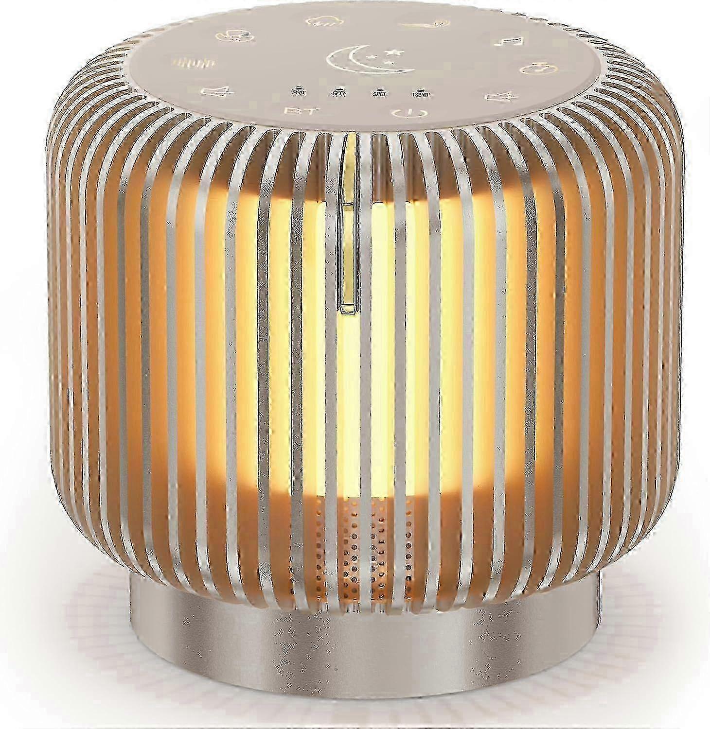 Newest 2025 White Noise Sound Machine with Bluetooth Speaker & Dimmable Light