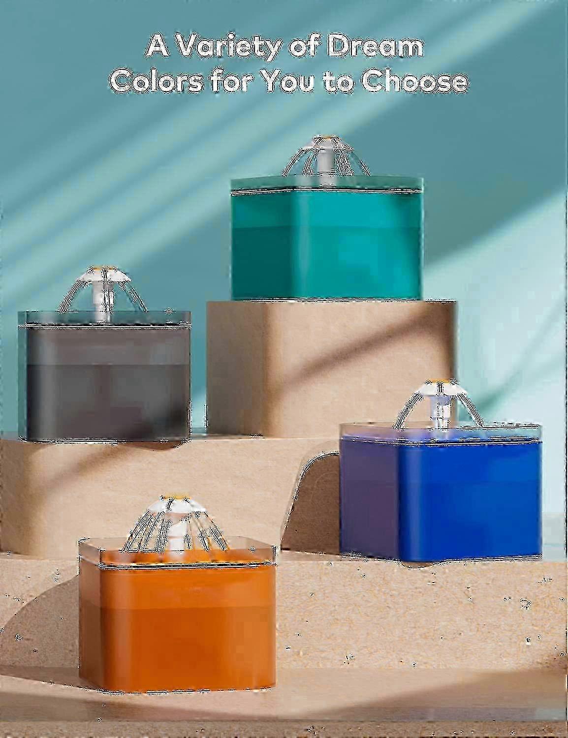 Hygienic Cat Drinking Fountain 2L with LED Indicator and Replaceable Carbon Filter