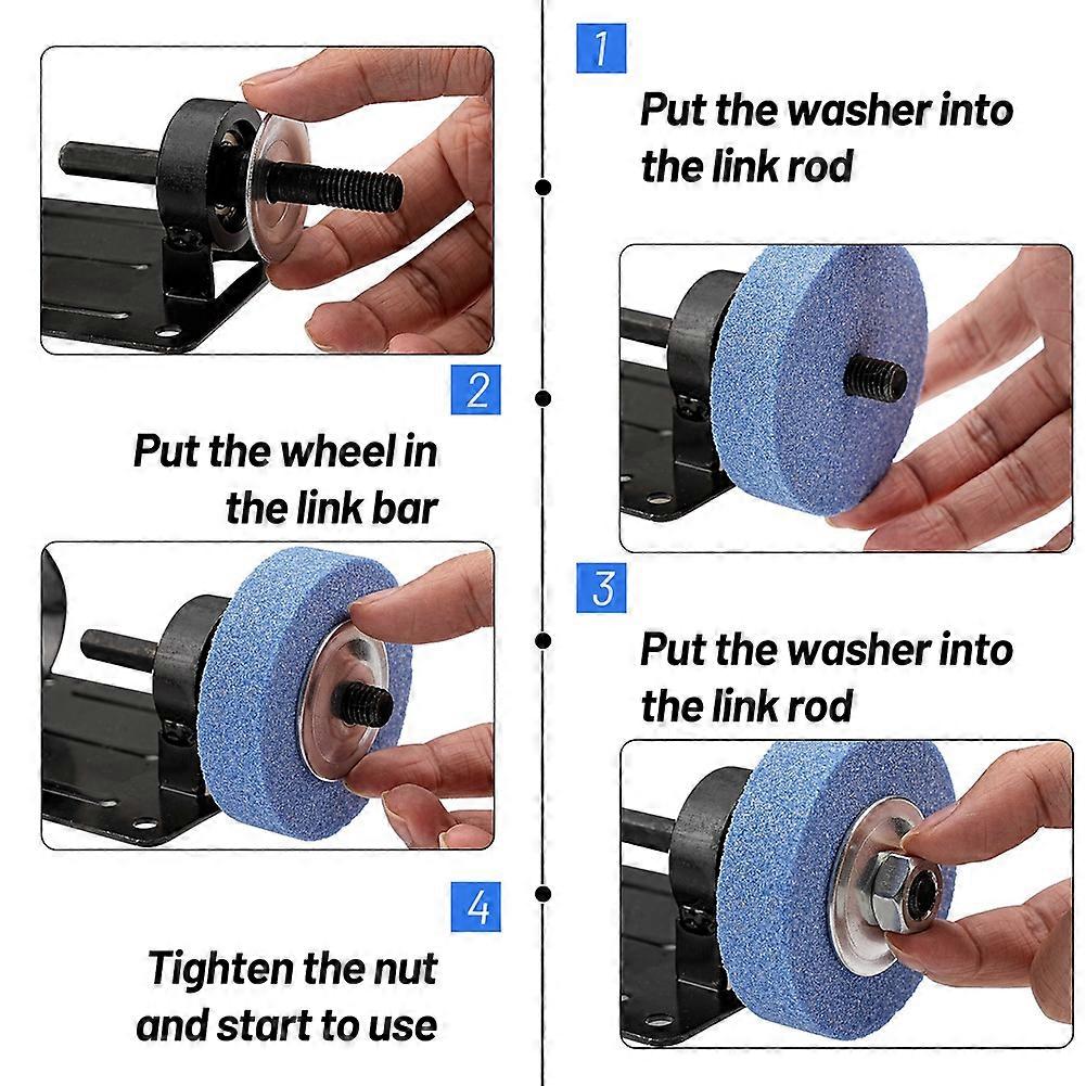 Drill Conversion Grinder Ceramic Grinding Wheel Polishing Stand Metal Polishing Sharpening Conversion Tool Kit