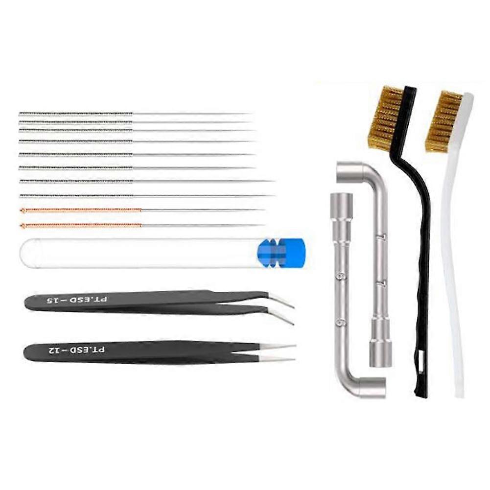 3D Printer Cleaner Tool Copper Wire Brush Toothbrush Nozzle Needle