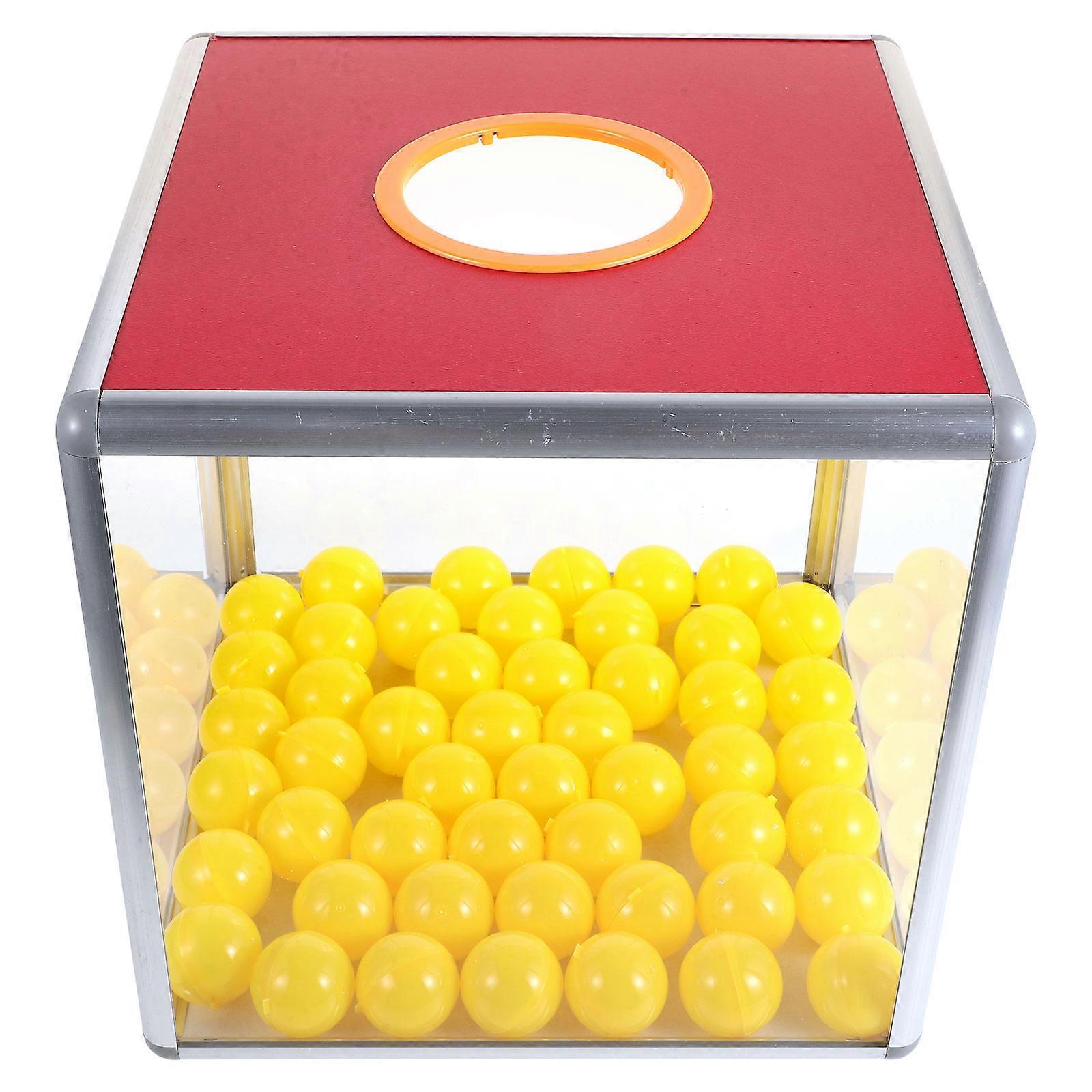 Ticket Box Versatile For Gatherings Large Capacity Raffle Ball Game Storage Holder Aluminium Alloy 1 Set