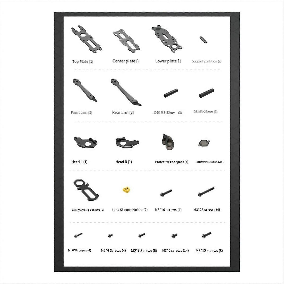  Frame Kit Quadcopter arm For XH FPV RC Racing Drone