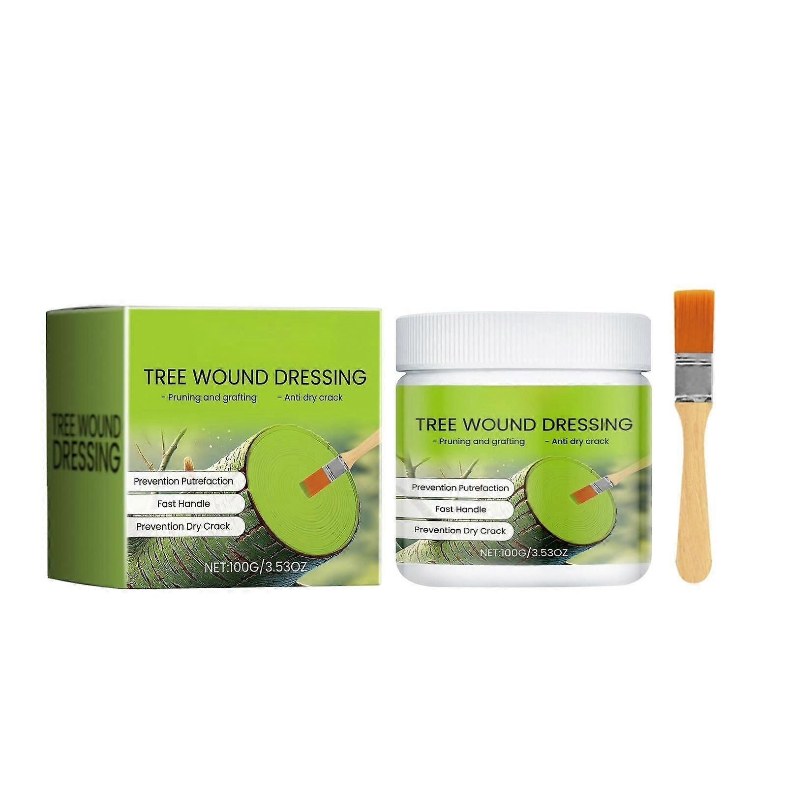 Tree Pruning Sealer for Fast Healing, Tree Wound Sealer with Brush for Bonsai and Fruit Trees