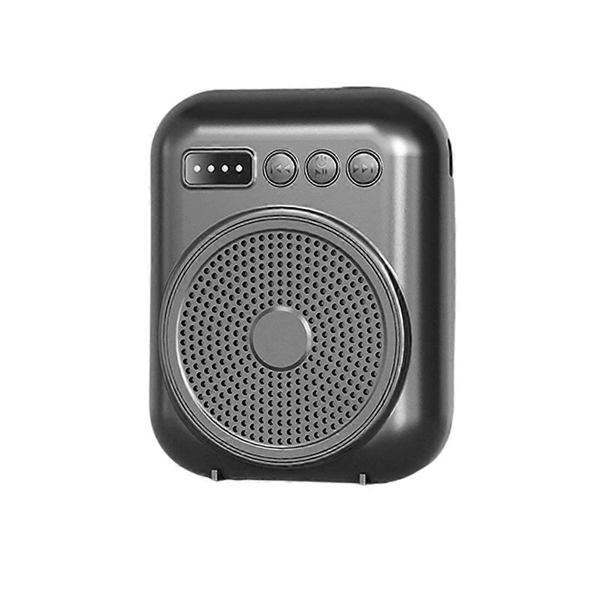 Portable Voice Amplifier Mini Audio Speaker with Microphone Rechargeable Loudspeaker for Teachers S