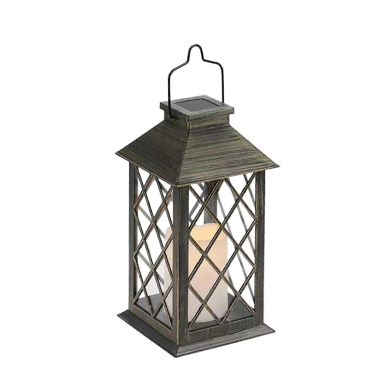 Solar Powered Outdoor Garden Light with Motion Sensor Waterproof Wall Mount Bronze