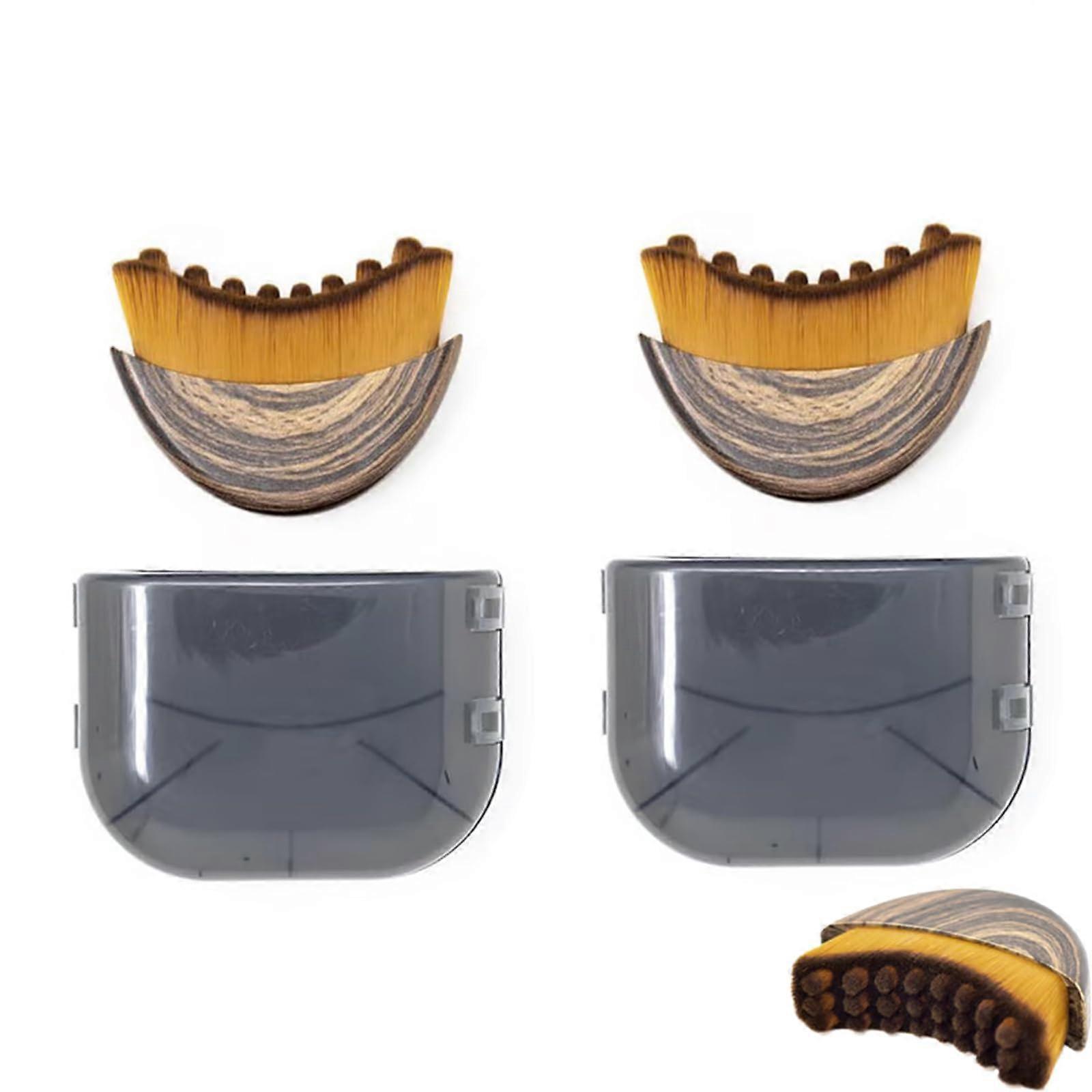 Facial Lymphatic Drainage Brush 2 Pcs, Jawline Sculpting Contour Tool for Cheeks and Chin