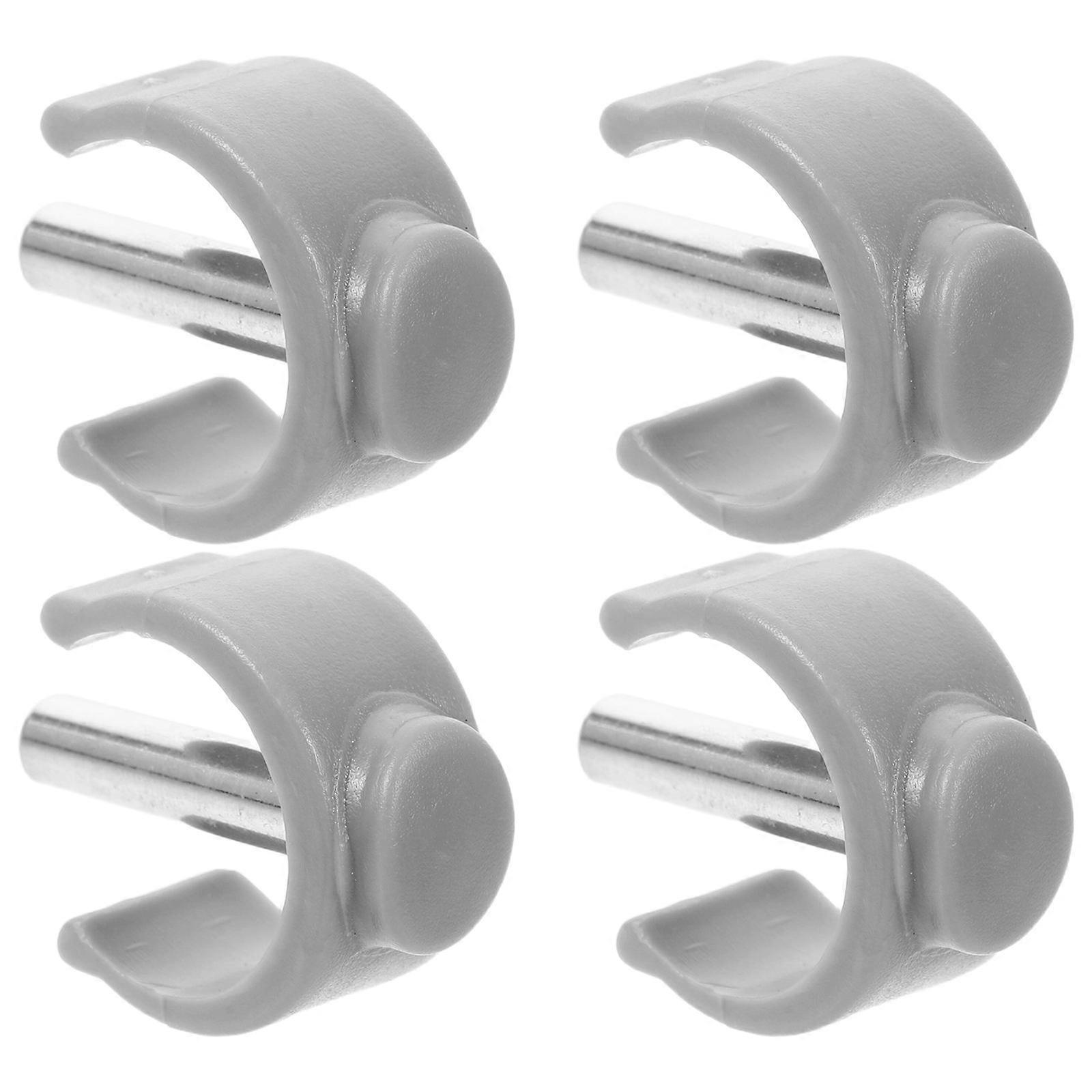 Walking Stick Replacement C Shape Clamp Buckles with 4Pcs Walker Clips
