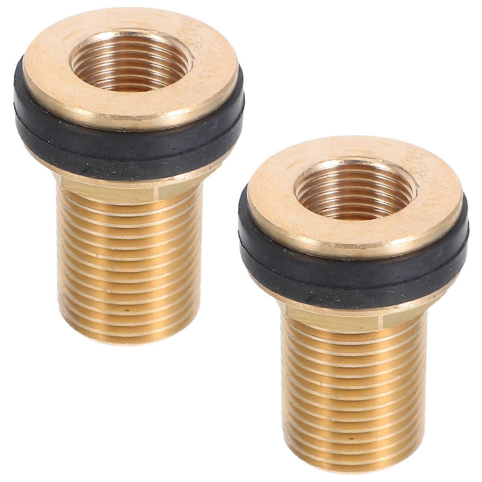 Threaded Tank Connector for Durable Connection 2Pcs