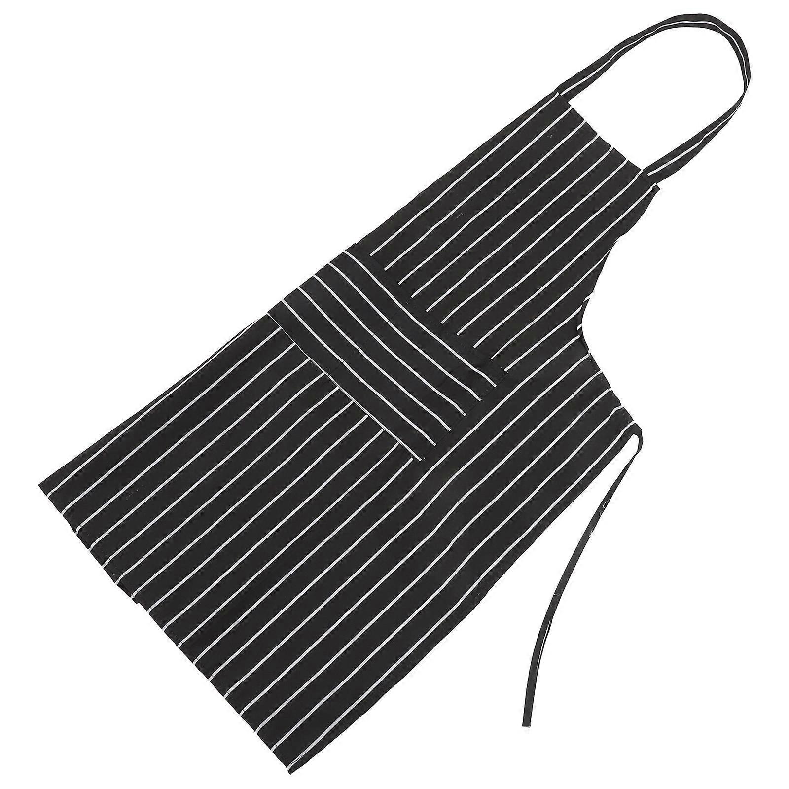 Waterproof Apron Kitchen Apron for Household Use with Pockets Black