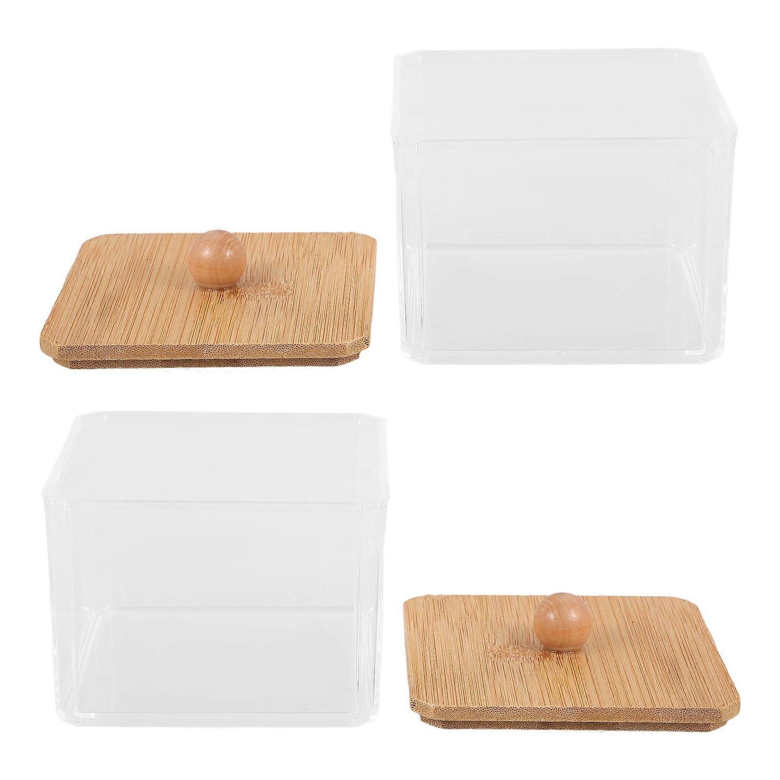 Laundry Powder Container Plastic Storage Box for Storage 2Pcs Stylish Design