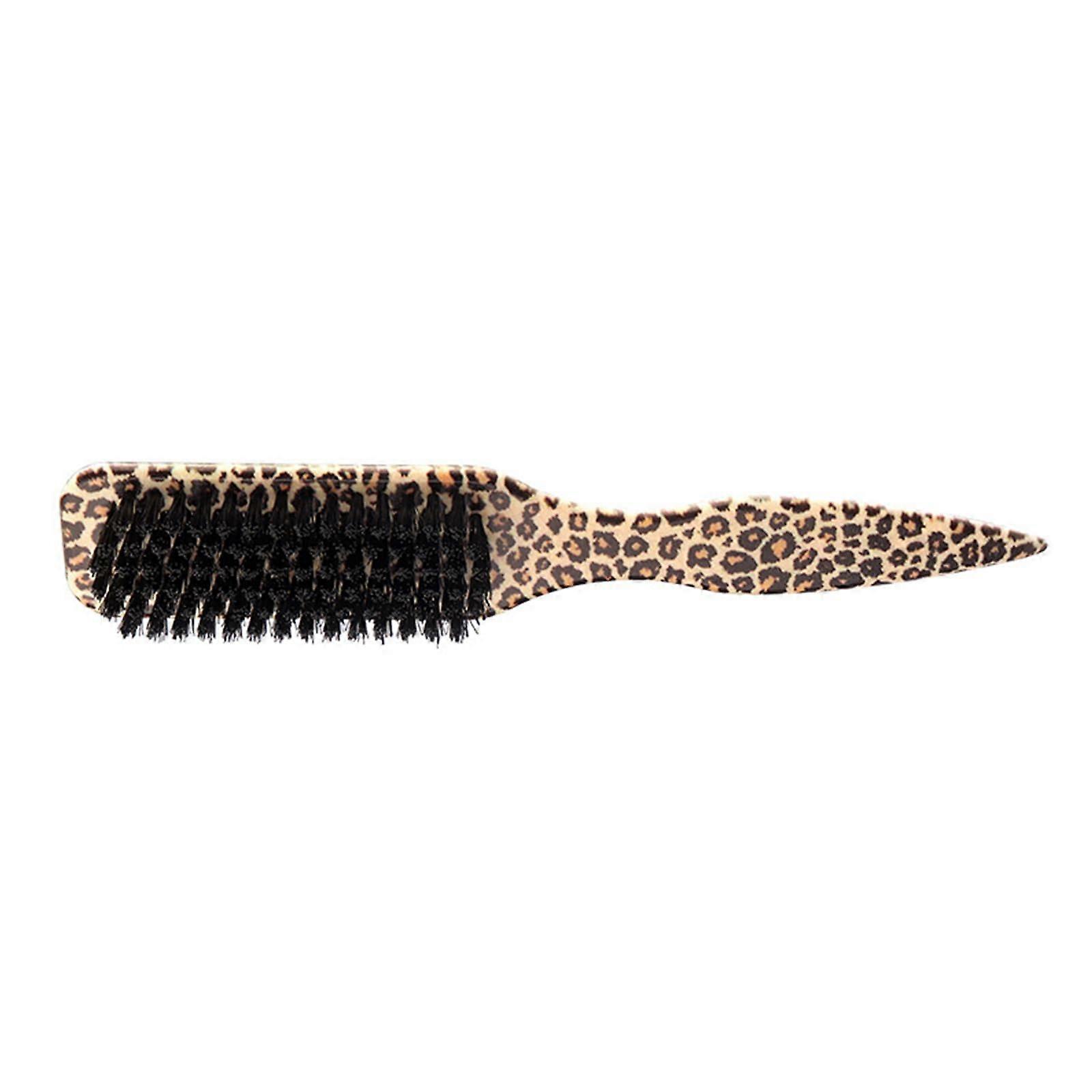 Beard Brush for Men with Ergonomic Handle, Mustache Grooming and Styling Leopard Print