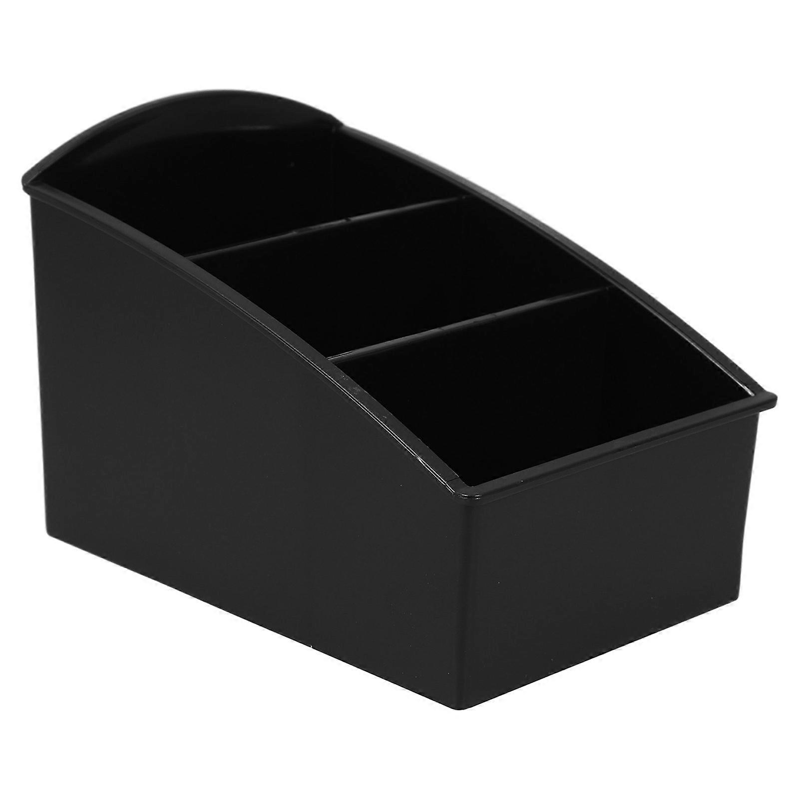 Black Tea Bag Organizer Multi-Grids Storage Box for Home Counters