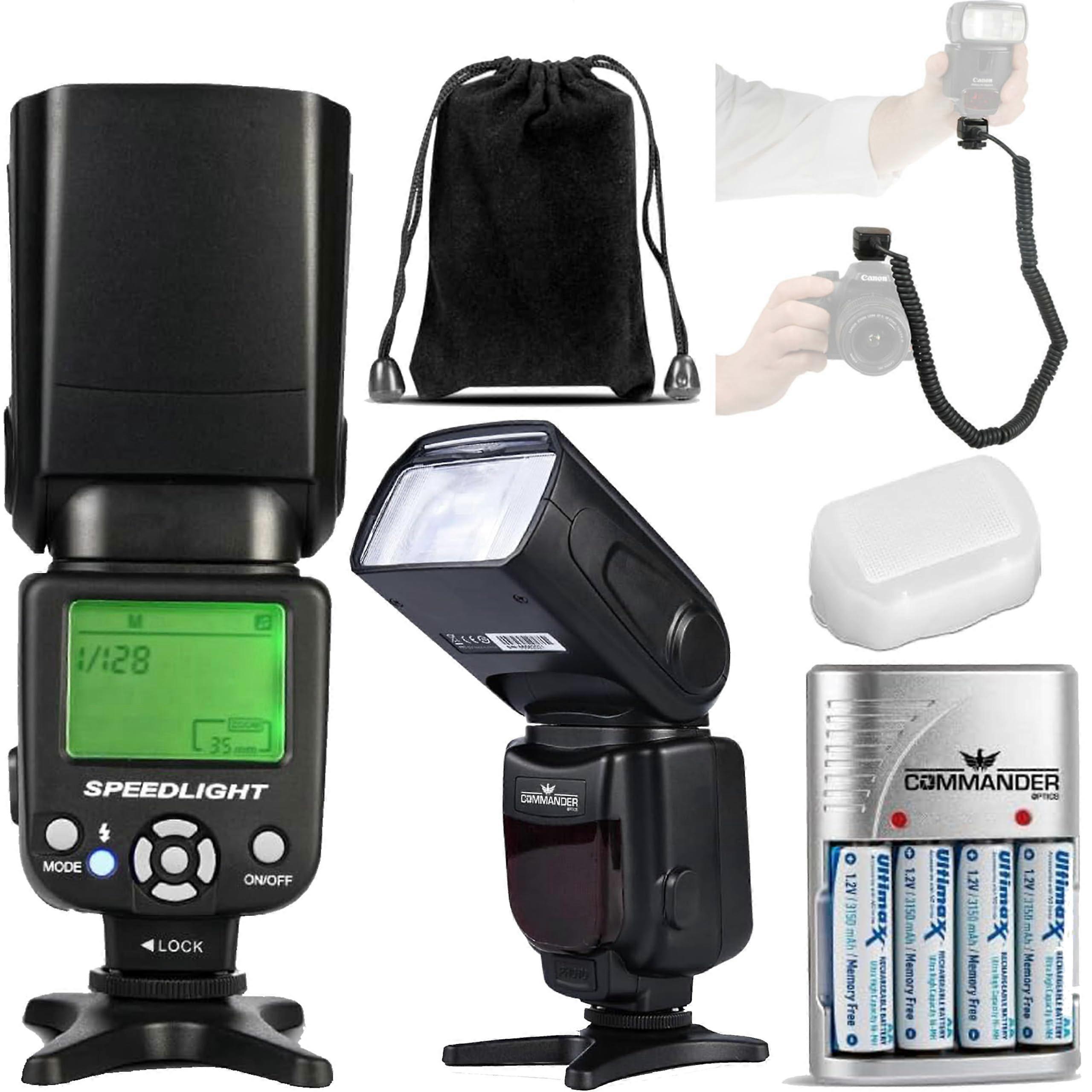 Speedlite Flash for Canon EOS DSLR Mirrorless, Wireless TTL HSS, Adjustable Bounce Zoom