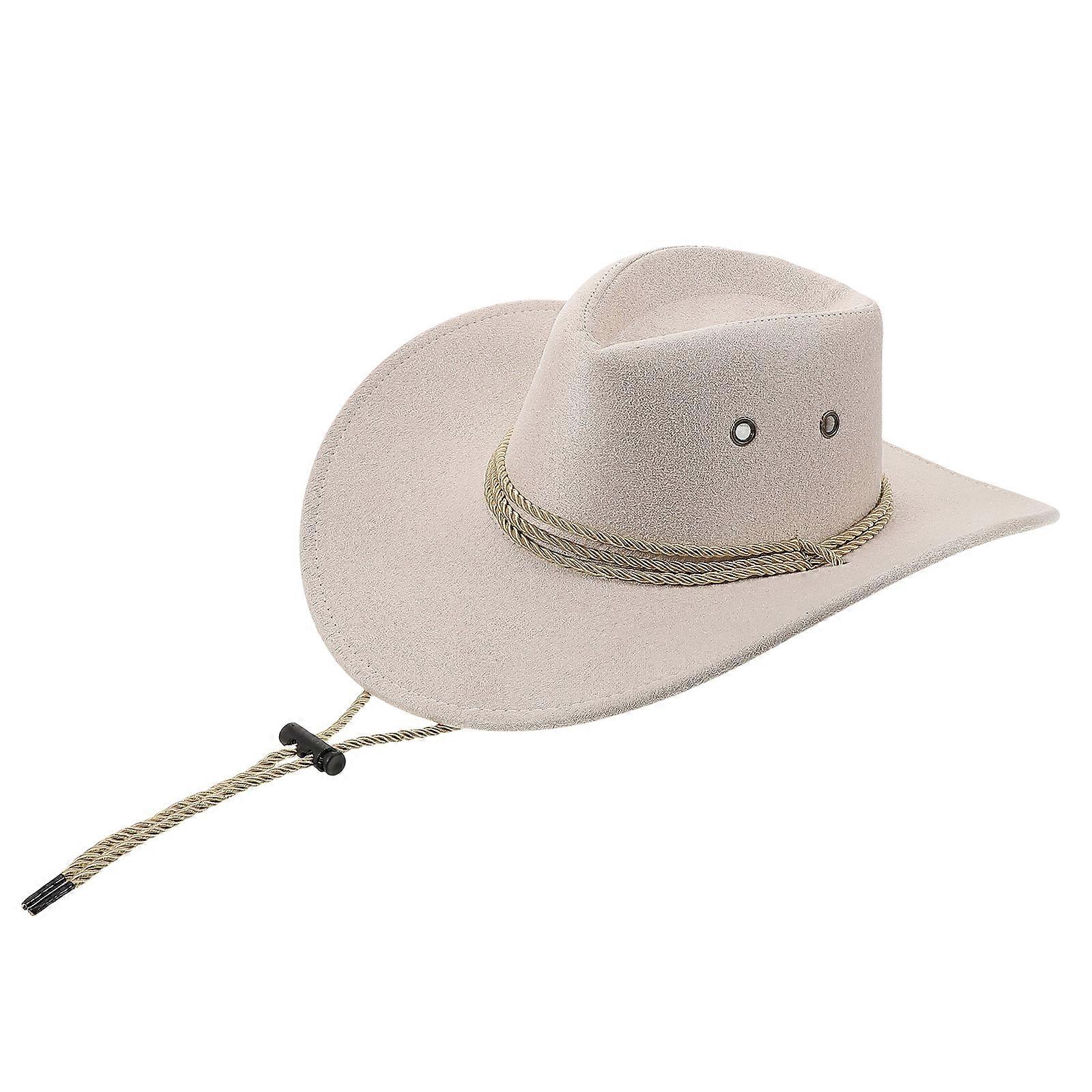 White Cow Hat Western Design for Decoration Polyester Hat