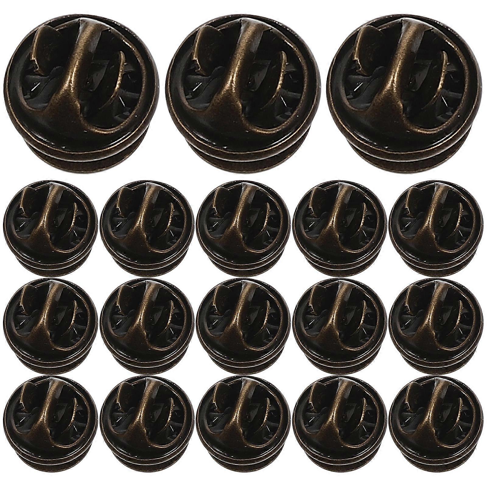 Locking Pin Backs Clutch Pin Back for Tie Tack 250Sets Dark Brown for Decor