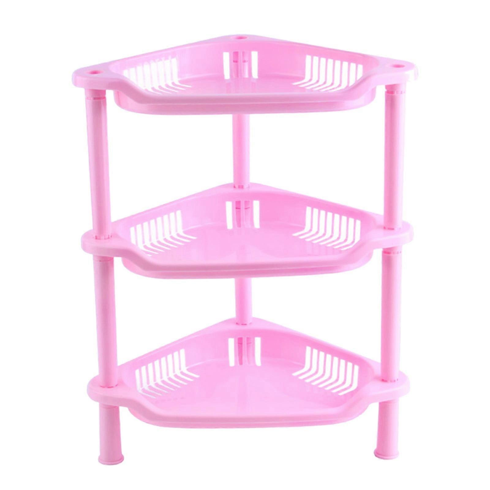 WRXMIJNHGSA 3 Layer Square Triangular Corner Storage Organizing Caddy Stand For Bathroom