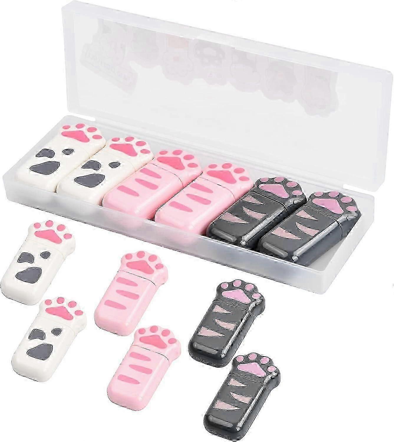 6-pack Cat Paw Correction Tape - 5mm X 6m, Cute Compact