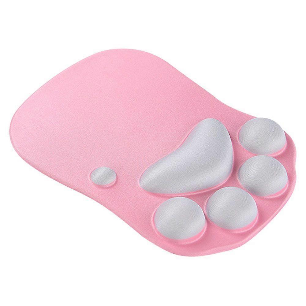 Cat Paw Mouse Pad with Wrist Support Cushion Soft Silicone Wrist Rests Ergonomic Cute Mousepad Design for Office Computer Mac Gaming Desk Decor (27*20