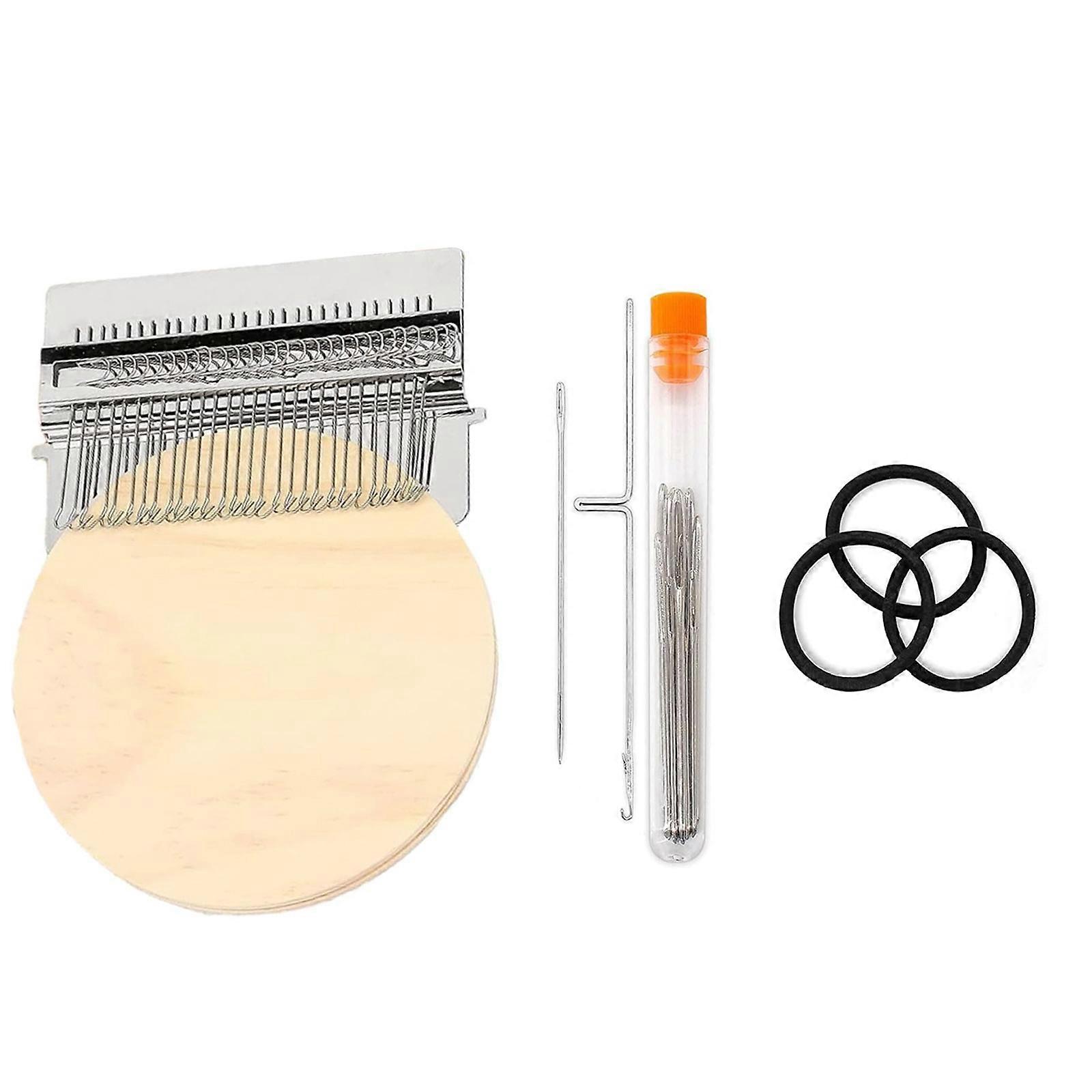 Portable Small Weaving Knitting for Hand Sewing Sturdy Metal Frame for Creativity Projects Multicolor