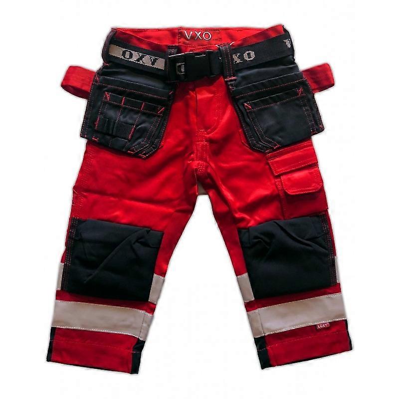 Arbetsbyxa Med Loxy-reflex Röd