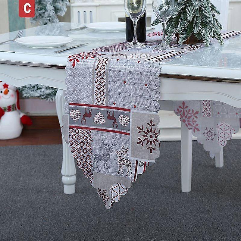 2023 New Creative Christmas Table Runner Xmas Decor Table Runners Table Dress