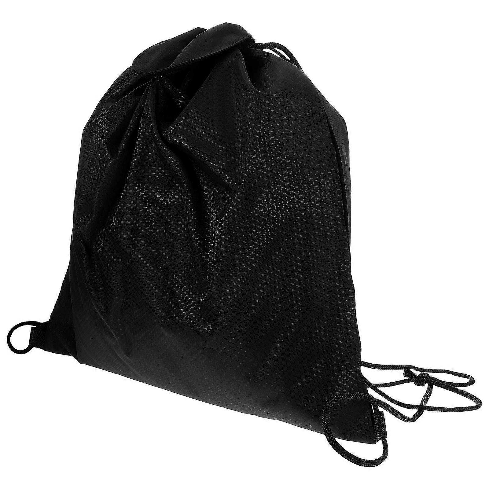 Storage Pouch for Mountain Bike with Drawstring Closure Black