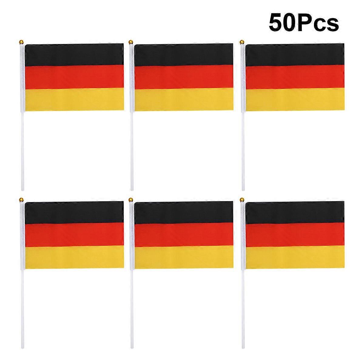 Hand Held Stick Flags Germany Stick Flag for Decoration 50Pcs Bundle