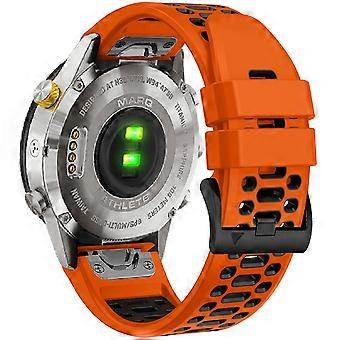 KALEBOL für Garmin Fenix 7/7 Pro/6/6 Pro Uhrenarmband QuickFit 22mm zweifarbiges Silikonband