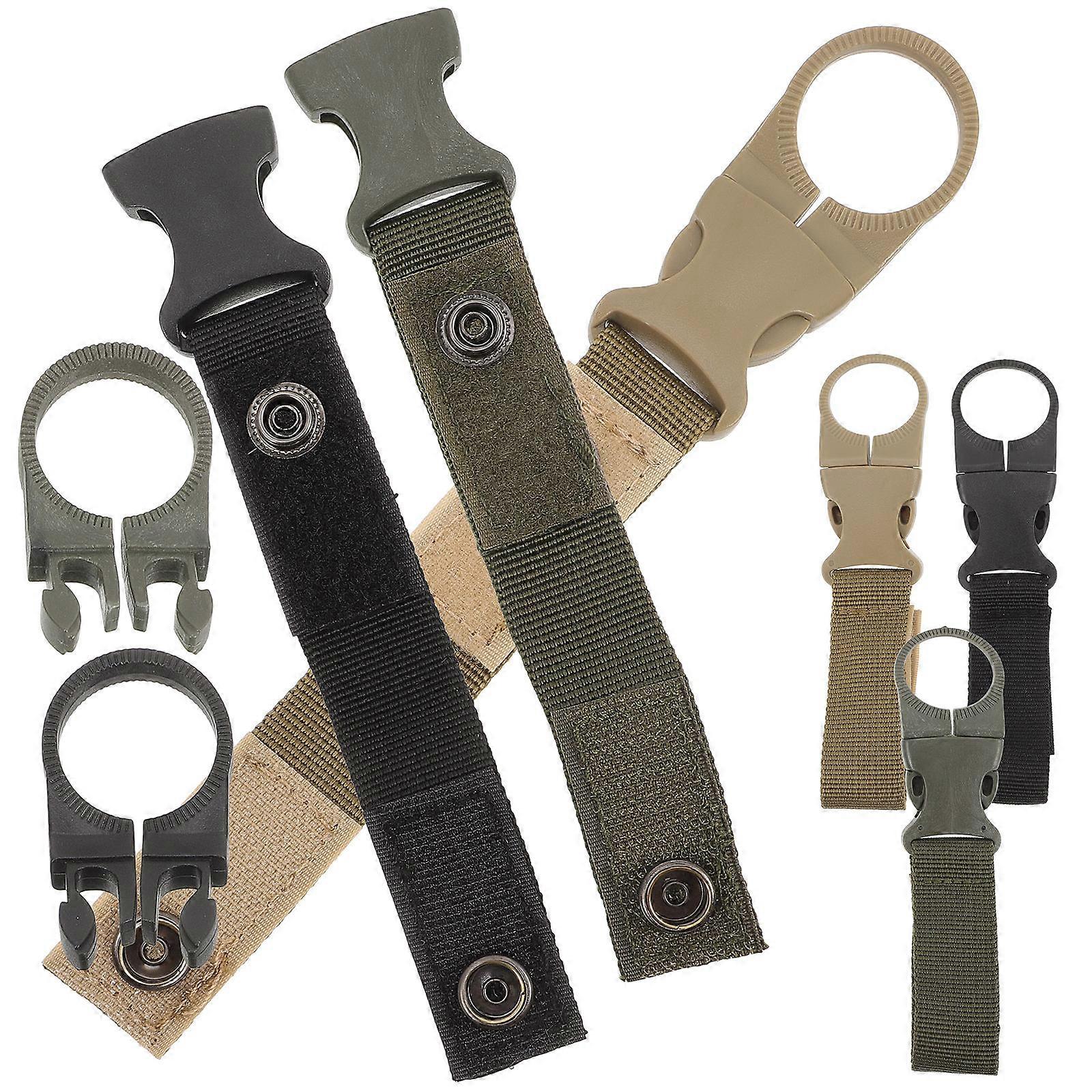 Hanging Bottle Clip Carabiner Shape Nylon Material For Backpack 6Pcs