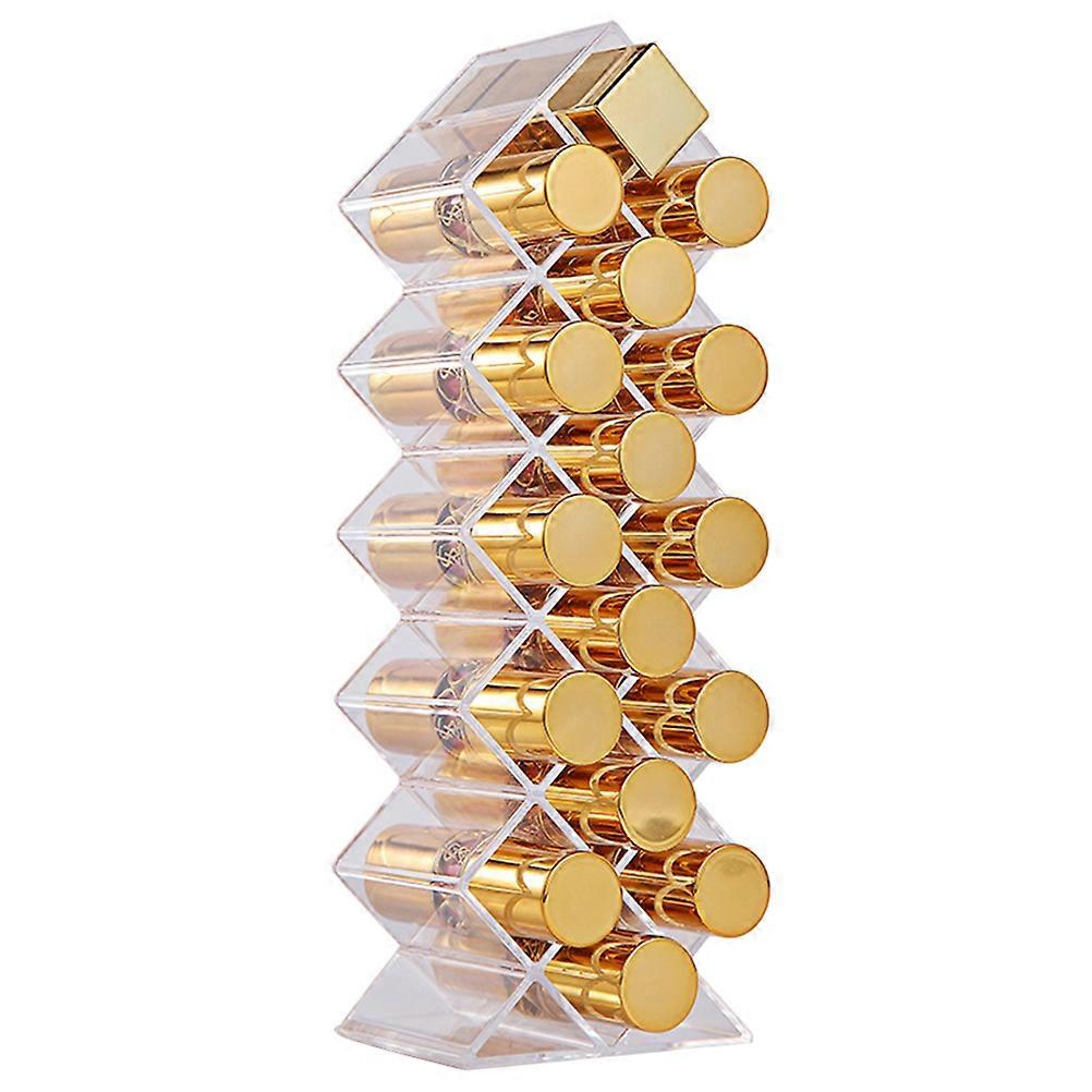 Acrylic Lipstick Organizer Multilayer Display Stand for 3Pcs 16 Grids