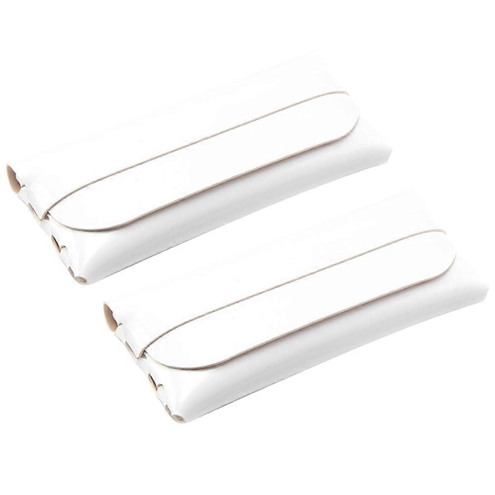 White Glasses Case Sunglasses Storage Box for Glasses Protection 2Pcs