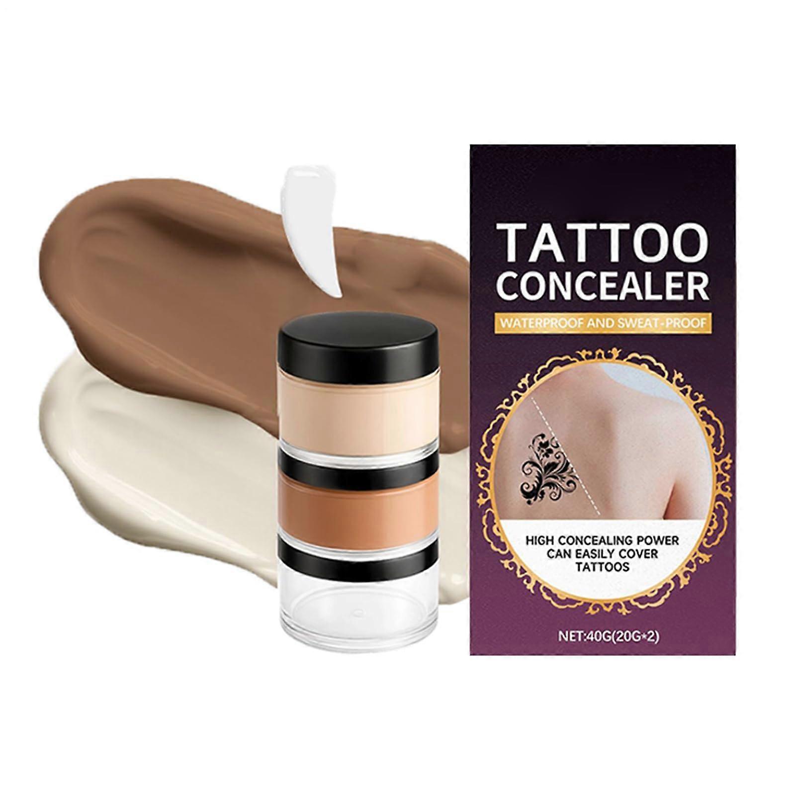 Waterproof Body Concealer Full Coverage Foundation for Scars Tattoos Sweatproof Transfer Resistant