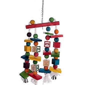 2025 ZHOUBA Huisdier Vogel Papegaai Blokken Kauwen Bijten Hangende Kooi Decor Stand Swing Speelspeelgoed