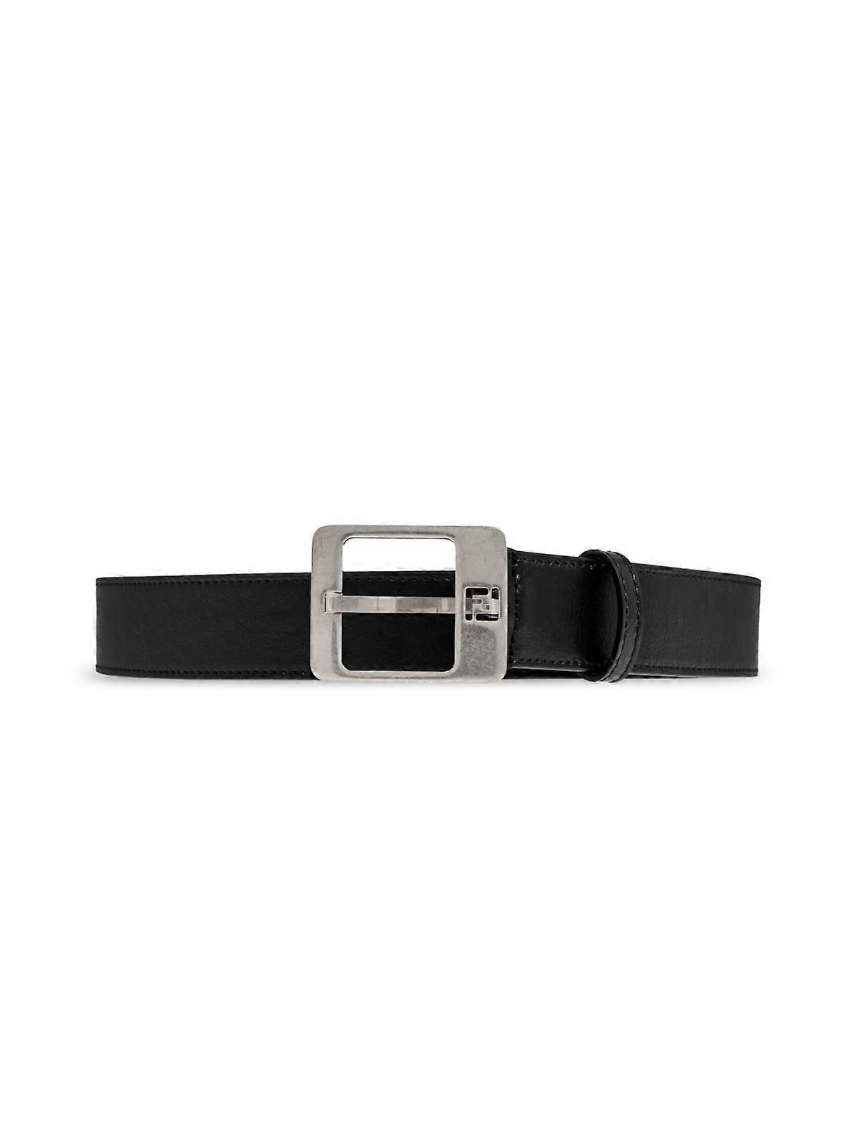 FF Monogram Buckle Leather Belt